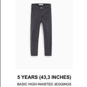 Zara Basic High Waisted Jeggings for Toddler Girl